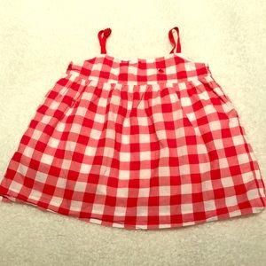 Toddler girl Jacadi Red gingham top